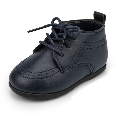 KIDSUN Pantofi din piele pentru bebeluși Băieți Fete Clasici înalți PU Mocasini de nuntă Brogue pentru sugari Rochie Oxford pentru copii Primii plimbări plat