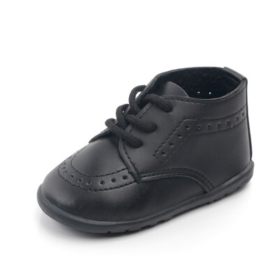 KIDSUN Pantofi din piele pentru bebeluși Băieți Fete Clasici înalți PU Mocasini de nuntă Brogue pentru sugari Rochie Oxford pentru copii Primii plimbări plat