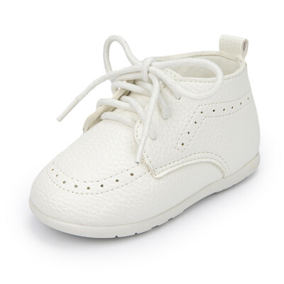KIDSUN Pantofi din piele pentru bebeluși Băieți Fete Clasici înalți PU Mocasini de nuntă Brogue pentru sugari Rochie Oxford pentru copii Primii plimbări plat