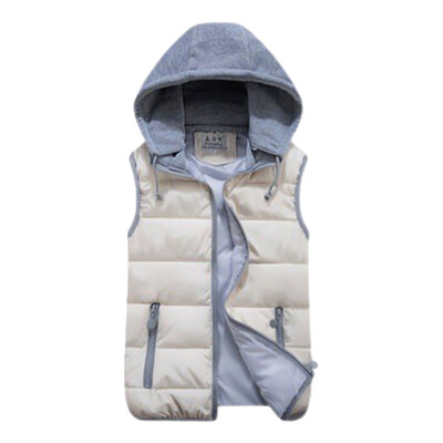 Vestă elegantă, rămâne la modă cu vestă elegantă, haină de iarnă cu glugă, fără mâneci, veste de iarnă