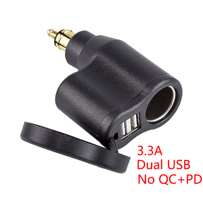 Motociklistički Din Hella utikač za QC 18W & PD 45W USB tip-C punjač s 12V utičnicom za upaljač za BMW Ducati Triumph