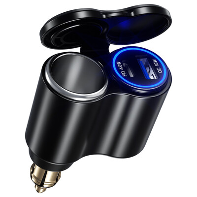 Motociklistički Din Hella utikač za QC 18W & PD 45W USB tip-C punjač s 12V utičnicom za upaljač za BMW Ducati Triumph