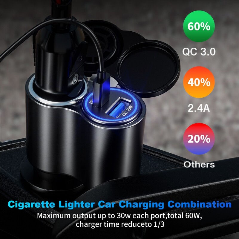 Motociklistički Din Hella utikač za QC 18W & PD 45W USB tip-C punjač s 12V utičnicom za upaljač za BMW Ducati Triumph