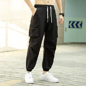 Ljetne ležerne hlače za 2024. Muške kargo hlače s elastičnim strukom Vodootporne široke široke hlače za planinarenje na otvorenom s više džepova za muškarce