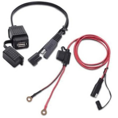 12V Motocicletă Impermeabil SAE la USB Telefon GPS MP4 Adaptor Cablu încărcător Motocicletă Siguranță Inline Sursă de alimentare