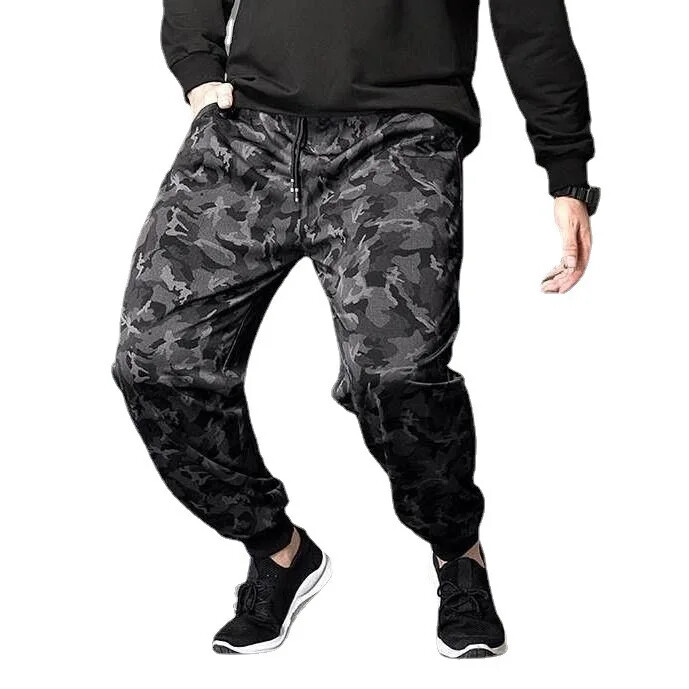 Vasaras kamuflāžas Harajuku bikses vīriešiem brīvi pieguļošas elpojošas taisnas kājas ikdienas sporta bikses darba apģērbs