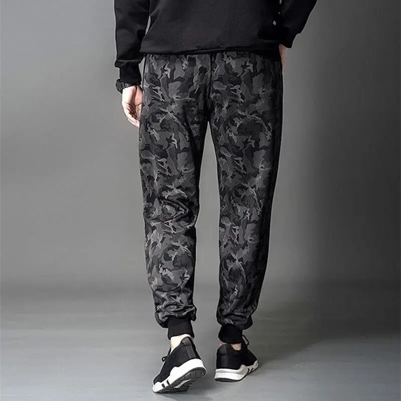 Vasaras kamuflāžas Harajuku bikses vīriešiem brīvi pieguļošas elpojošas taisnas kājas ikdienas sporta bikses darba apģērbs