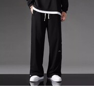 Chlapčenská móda, rovné nohavice, trendy vrecovité, pekné, hip hopové, široké nohavice s kvetmi kešu orieškov, ležérne športové nohavice