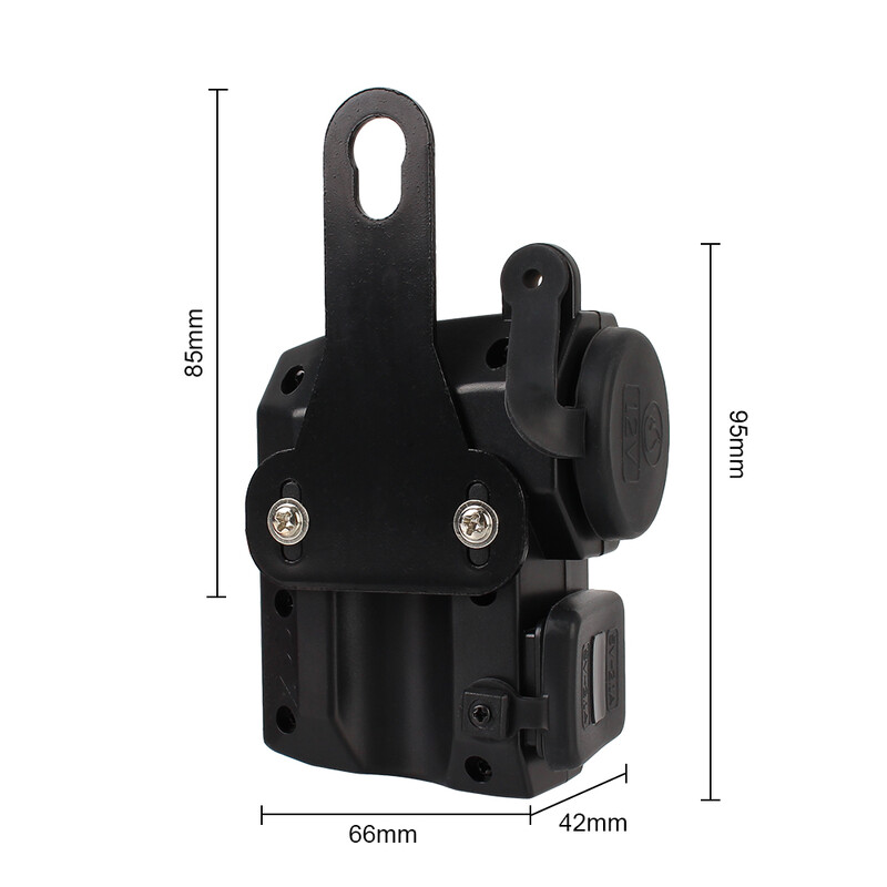 Adaptor 5V 2.1A Sursă de alimentare Încărcător pentru ghidon pentru motociclete Port USB dublu Priză pentru brichetă pentru afișaj digital telefon