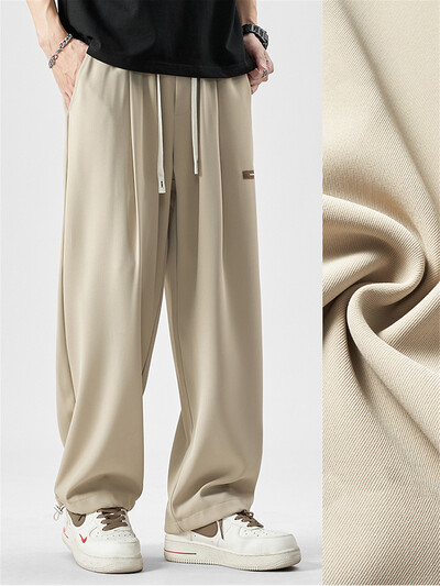 2024 Nove Y2K ravne hlače za teretanu Muška korejska modna sportska odjeća Trenirke širokih nogavica s uzicom Ležerne široke vintage hlače