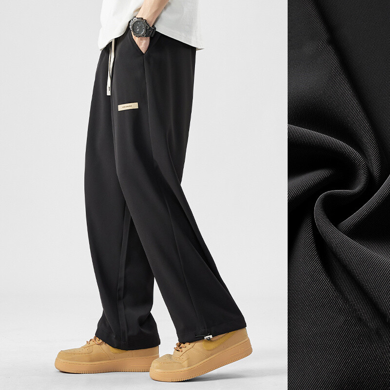 2024 Nove Y2K ravne hlače za teretanu Muška korejska modna sportska odjeća Trenirke širokih nogavica s uzicom Ležerne široke vintage hlače