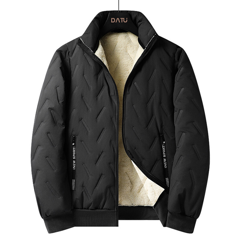 Pánska zahustená bunda 7XL teplý zimný kabát pánsky skrátený vlnený kabát pre väčšie veľkosti, vetruodolný ležérny módny bavlnený kabát
