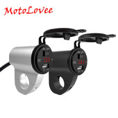 Motocikl, mobilni telefon, USB punjač, aluminijska legura, vodootporni digitalni zaslon, voltmetar, 2,4 A, brzo punjenje s prekidačem za isključivanje