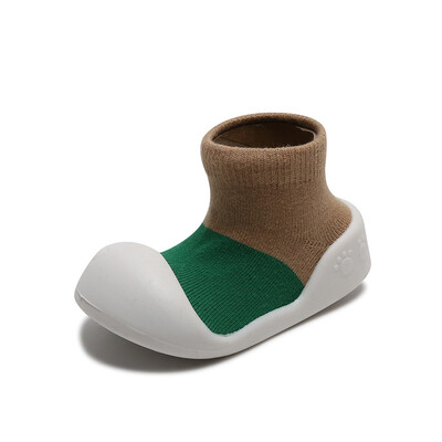 Légáteresztő baba zoknicipő csúszásgátló kisgyermekek első sétálók Rajzfilm állatcipők Baby Girl Baby Boy Girl Puha gumitalpú cipők