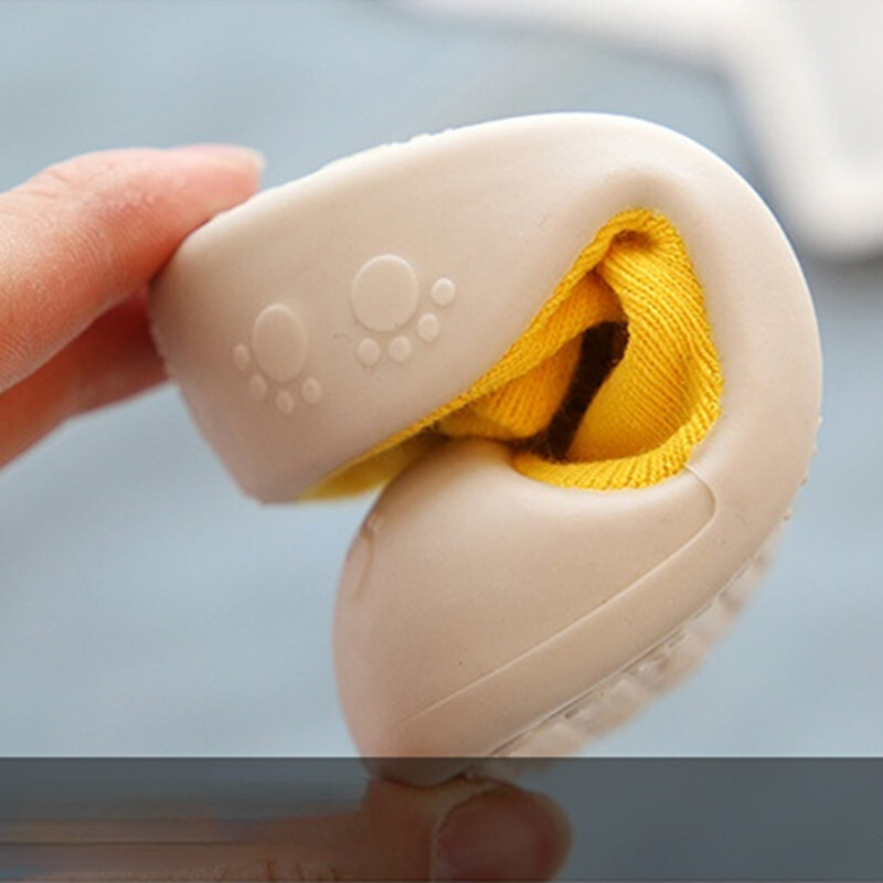 Légáteresztő baba zoknicipő csúszásgátló kisgyermekek első sétálók Rajzfilm állatcipők Baby Girl Baby Boy Girl Puha gumitalpú cipők