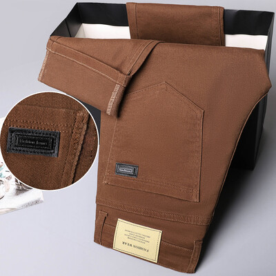 Τζιν παντελόνι παντός τύπου για ανδρικές επιχειρήσεις Casual Stretch Army Πράσινο ανδρικό τζιν τζιν παντελόνι μάρκας συν μέγεθος 42 44