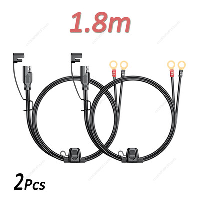 0,6/1,8 m SAE kabel s terminalom osigurača O konektor Produžni punjač baterije Adapterska žica 18AWG 12-24V terminal, 1-2kom/lot