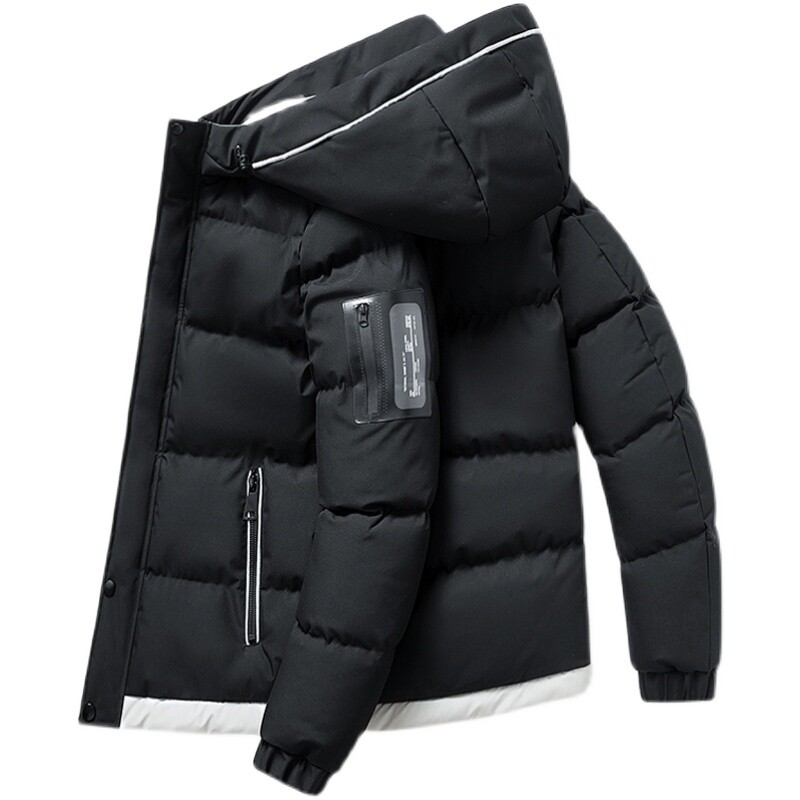 Ανδρικό χειμωνιάτικο μπουφάν και παλτό Παχύ ζεστό παλτό με κουκούλα Parkas Jaqueta Masculina