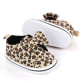 New Baby Girls Boys First Walkers Fashion Leopard Infants Βαμβακερά παπούτσια Αντιολισθητική μαλακή σόλα για νεογέννητα casual παπούτσια