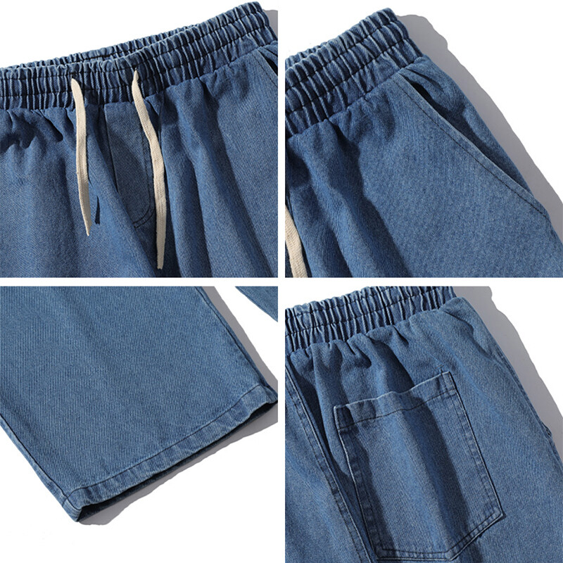 Ανοιξιάτικο ανδρικό φαρδύ τζιν 5XL μεγάλου μεγέθους Νέο μαύρο γκρι μόδα φαρδύ παντελόνι Streetwear Casual απλό ίσιο τζιν παντελόνι