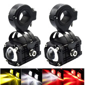 Nova motociklistička projekcijska LED leća prednjih svjetala Pomoćni reflektor Crveno bljeskajuće svjetlo upozorenja Dodatak za motocikle