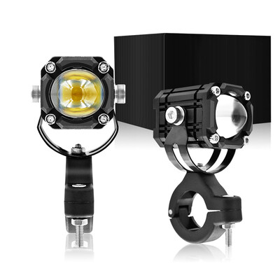 Nova motociklistička projekcijska LED leća prednjih svjetala Pomoćni reflektor Crveno bljeskajuće svjetlo upozorenja Dodatak za motocikle