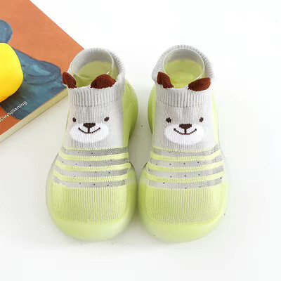 2024. gada mazuļu zeķu apavi zīdaiņu krāsai atbilstošā krāsā Jauki, zēnu apavi, mīksta zole, bērnu grīda Zeķes kurpes mazuļiem, meiteņu pirmie staigulīši