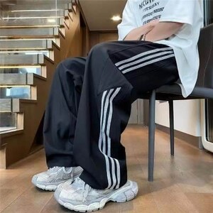 Καλοκαίρι 2024 φαρδιά φαρδιά παντελόνια που κρέμονται, εξαιρετικά λεπτό τζιν Tencel που αναπνέει, ανδρικό μοντέρνο ίσιο παντελόνι Tcasual που αναπνέει