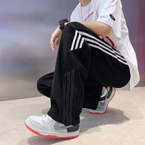 Καλοκαίρι 2024 φαρδιά φαρδιά παντελόνια που κρέμονται, εξαιρετικά λεπτό τζιν Tencel που αναπνέει, ανδρικό μοντέρνο ίσιο παντελόνι Tcasual που αναπνέει