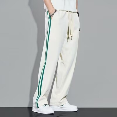 Καλοκαίρι 2024 φαρδιά φαρδιά παντελόνια που κρέμονται, εξαιρετικά λεπτό τζιν Tencel που αναπνέει, ανδρικό μοντέρνο ίσιο παντελόνι Tcasual που αναπνέει