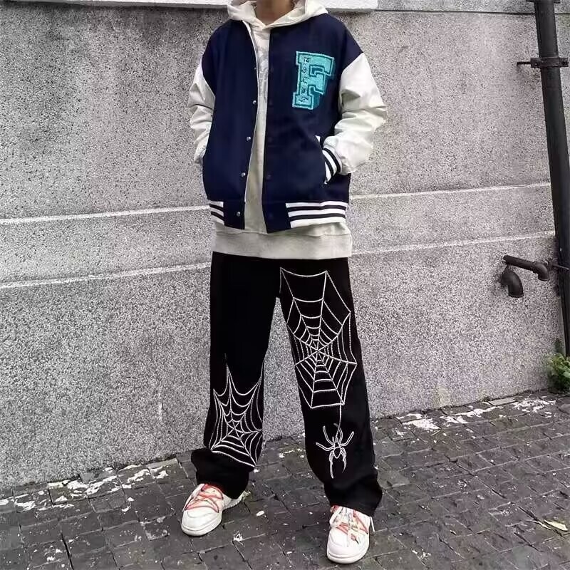 Καλοκαίρι 2024 φαρδιά φαρδιά παντελόνια που κρέμονται, εξαιρετικά λεπτό τζιν Tencel που αναπνέει, ανδρικό μοντέρνο ίσιο παντελόνι Tcasual που αναπνέει