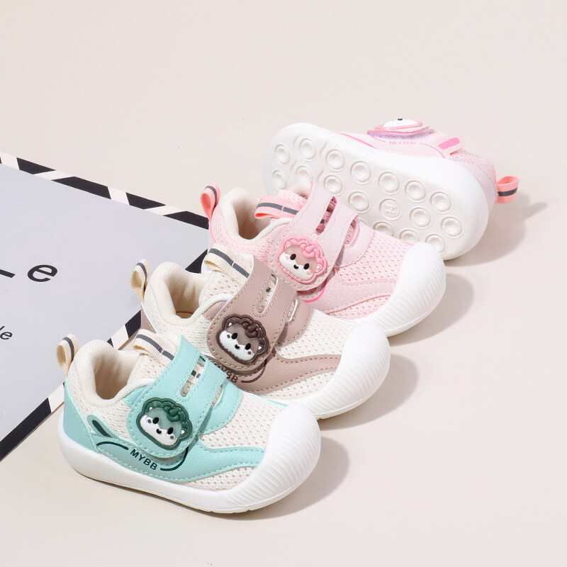 Jarné a jesenné roztomilé detské ležérne topánky pre chlapcov a dievčatá, módny dizajn, sieťované, priedušné, protišmykové topánky pre prvých chodcov MY248