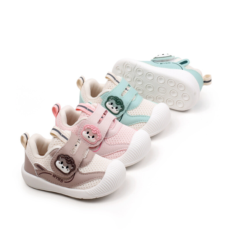 Jarné a jesenné roztomilé detské ležérne topánky pre chlapcov a dievčatá, módny dizajn, sieťované, priedušné, protišmykové topánky pre prvých chodcov MY248