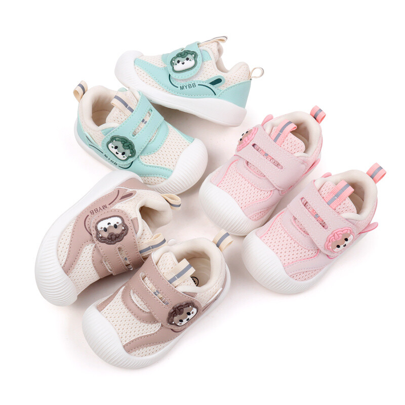 Jarné a jesenné roztomilé detské ležérne topánky pre chlapcov a dievčatá, módny dizajn, sieťované, priedušné, protišmykové topánky pre prvých chodcov MY248