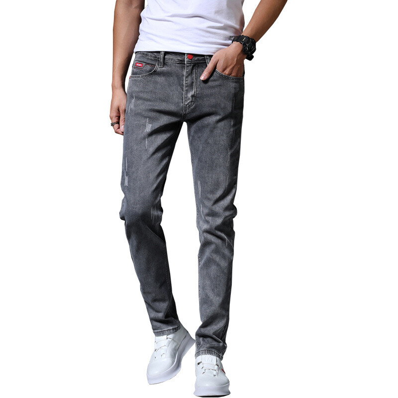 Μόδα Υψηλής ποιότητας Stretch Casual Ανδρικά Τζιν Skinny Jeans Ανδρικά Μπλε Μαύρο Γκρι Τζιν Τζιν Αντρικό παντελόνι μάρκας