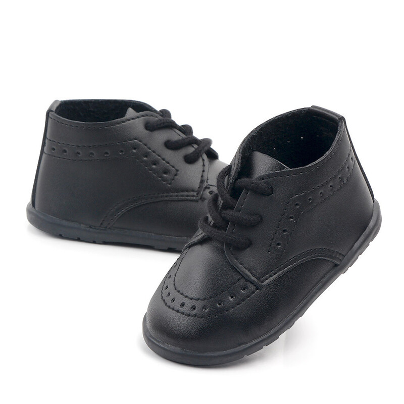 Dječje retro kožne cipele Cipele za dječake za djevojčice Gumeni potplat za malu djecu Protuklizni prvi hodači Mokasine za novorođenčad Cipele za dječji krevetić