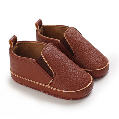 Klasične modne ravne cipele za hodanje za dječake i djevojčice PU mekane neklizajuće cipele za novorođenčad First Walker cipele za hodanje