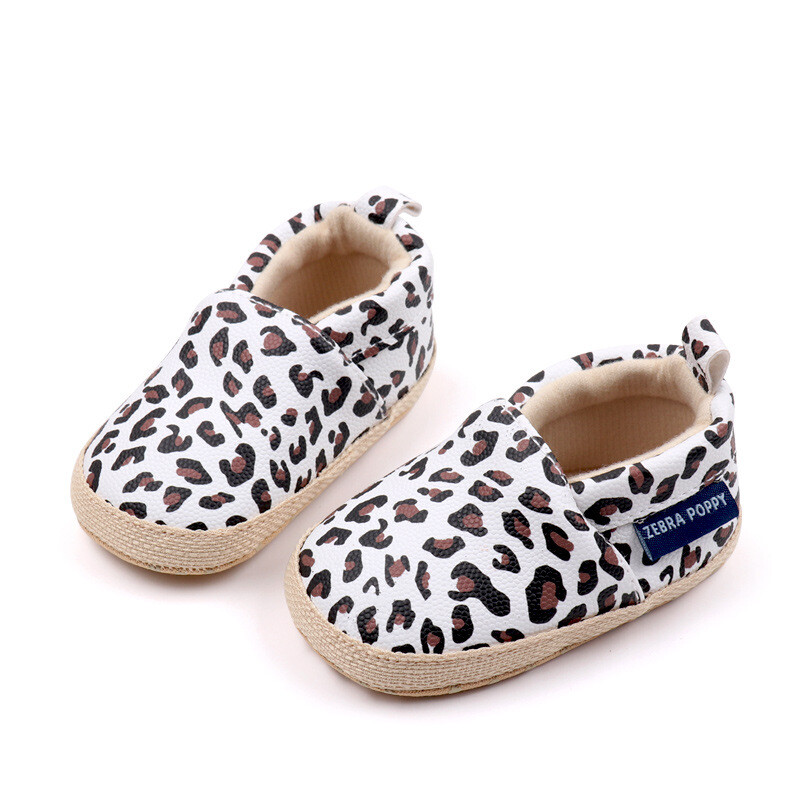Ležérne detské topánky z mäkkej PU kože s leopardím vzorom, módne novorodenecké tenisky pre bábätká, chlapci, dievčatá, batoľatá, prvé chodítka 0-18 mesiacov