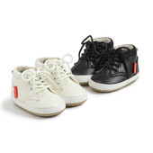 KIDSUN Zimske cipele za novorođenčad Retro kožne cipele za dječake i djevojčice Ležerne udobne gumene potplate Protuklizne sportske cipele za prve hodače