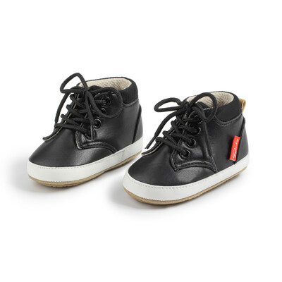 KIDSUN Zimske cipele za novorođenčad Retro kožne cipele za dječake i djevojčice Ležerne udobne gumene potplate Protuklizne sportske cipele za prve hodače