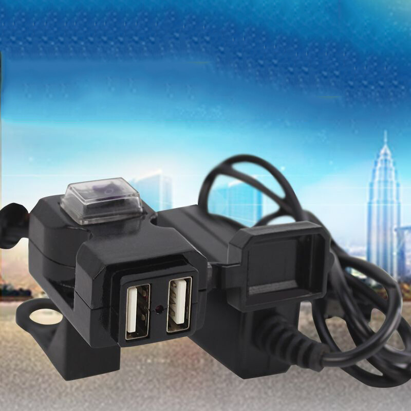 12V-24V Dual USB Port Impermeabil Motocicletă Ghidon Motocicletă Încărcător Adaptor Priză Alimentare Accesorii Motociclete