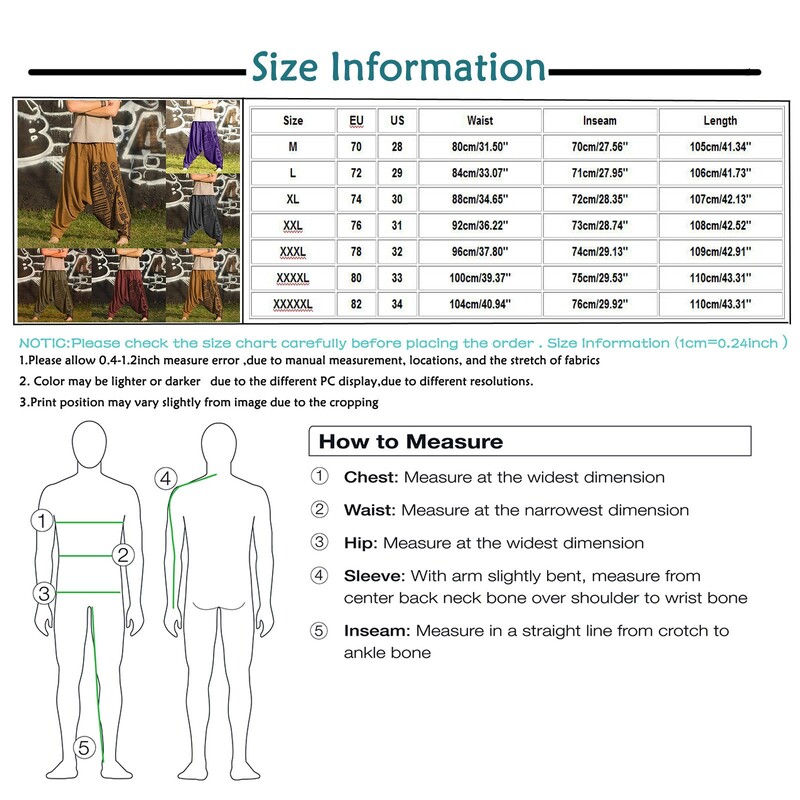 Pantaloni în stil naționalitate Pantaloni supradimensionați pentru bărbați, largi, lungi, casual, imprimeu, largi, dimensiune mari, pantaloni de naționalitate, pantaloni harem bărbat