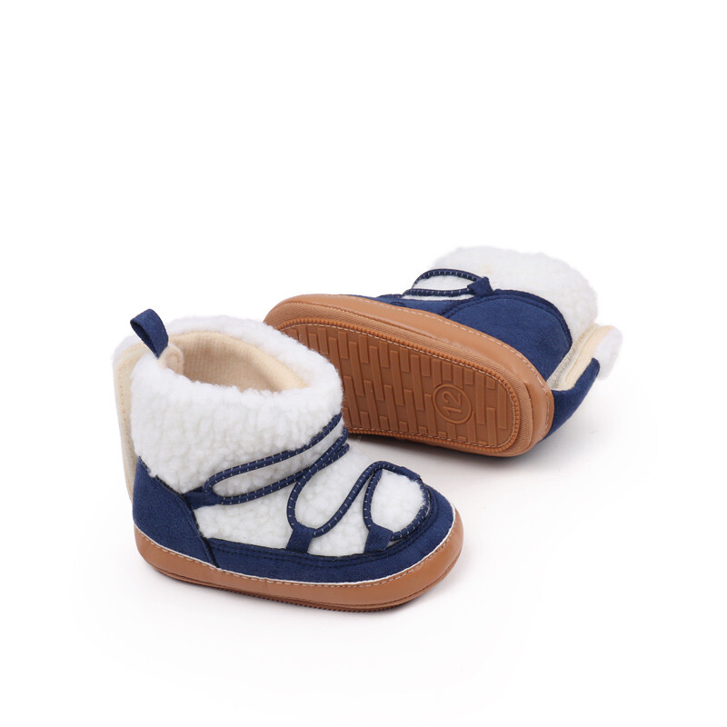 Djevojčice i dječaci, slatke zimske tople čizme za snijeg TPR potplat, neklizajuće cipele za hodanje u zatvorenom i na otvorenom, za malu djecu, prve hodalice BHX4164