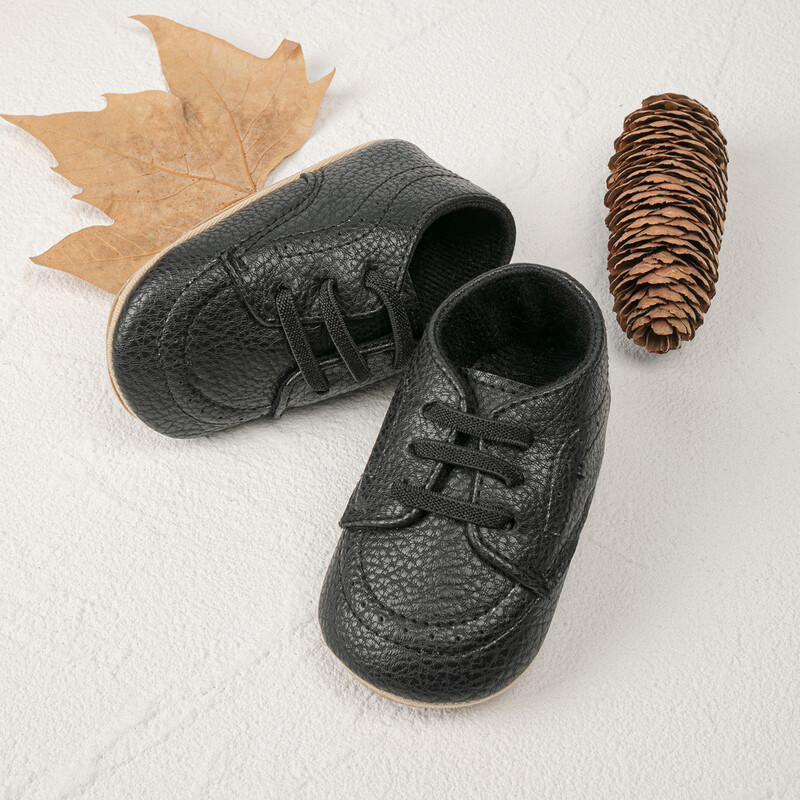 KIDSUN Pantofi pentru nou-născut pentru bebeluși ocazional pentru fetiță băiat din piele PU sugari pentru copii mici Pantofi sport anti-alunecare pantofi pentru primii plimbări