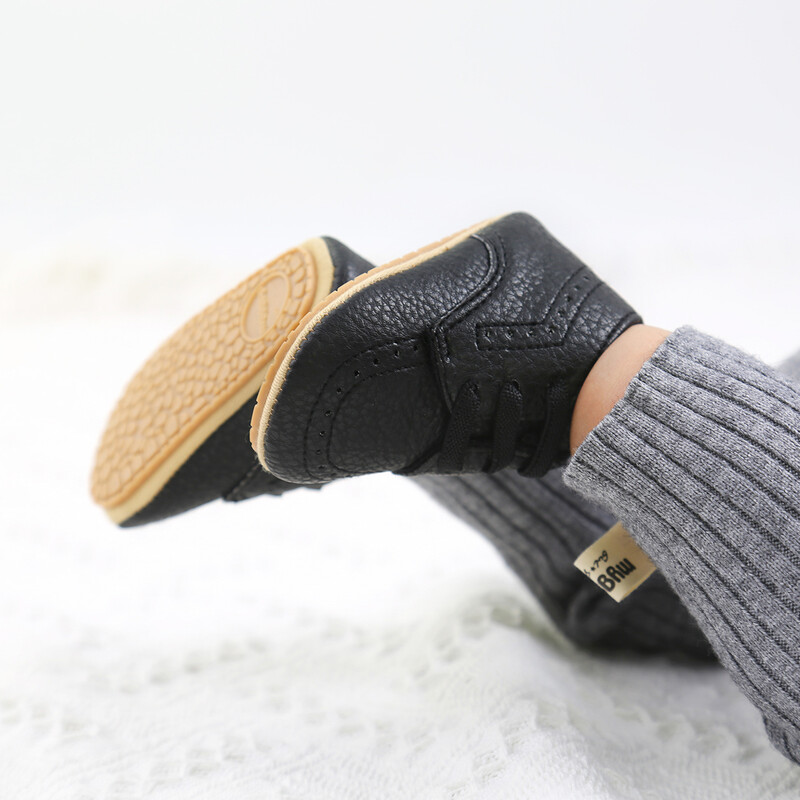 KIDSUN Pantofi pentru nou-născut pentru bebeluși ocazional pentru fetiță băiat din piele PU sugari pentru copii mici Pantofi sport anti-alunecare pantofi pentru primii plimbări