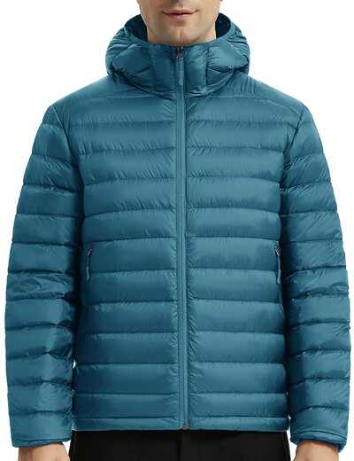 Muška donja jakna Zimska novost Lesmart Fashion Topli kaputi s kapuljačom Muška lagana puferica 90% bijela Parka od pačjeg puha Gornja odjeća