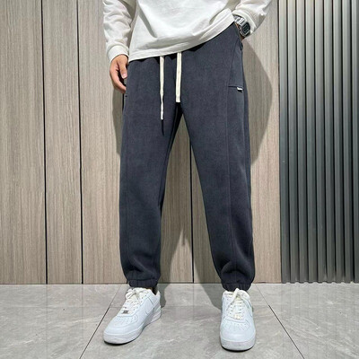 Есенни мъжки харем кадифени спортни панталони Gym Baggy Joggers Pants Y2K Streetwear Ежедневни панталони Корейска мода pantalon hombre