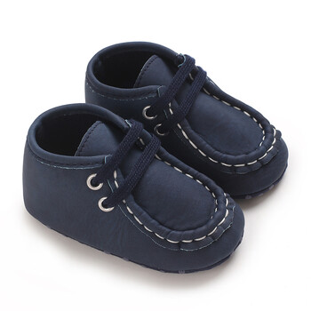 0-18M Baby Canvas Classic Sports Shoes Новородени момчета и момичета Tie One\'s Shoes First Walkers Shoes Infant Anti-slip Baby Shoes