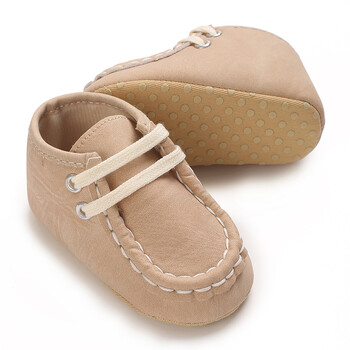 0-18M Baby Canvas Classic Sports Shoes Новородени момчета и момичета Tie One\'s Shoes First Walkers Shoes Infant Anti-slip Baby Shoes