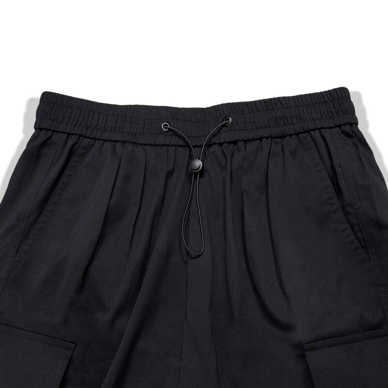 Ulična odjeća Muške kargo hlače s više tkanih džepova na užetu Hip-Hop široke hlače Jednobojne hlače s uzicom Padobran Odjeća